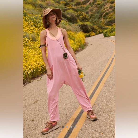 NWOT Free People Hot Shot Onesie - Small - Prism Pink - Picture 3 of 6